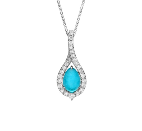 Paraiba Tourmaline and Diamonds